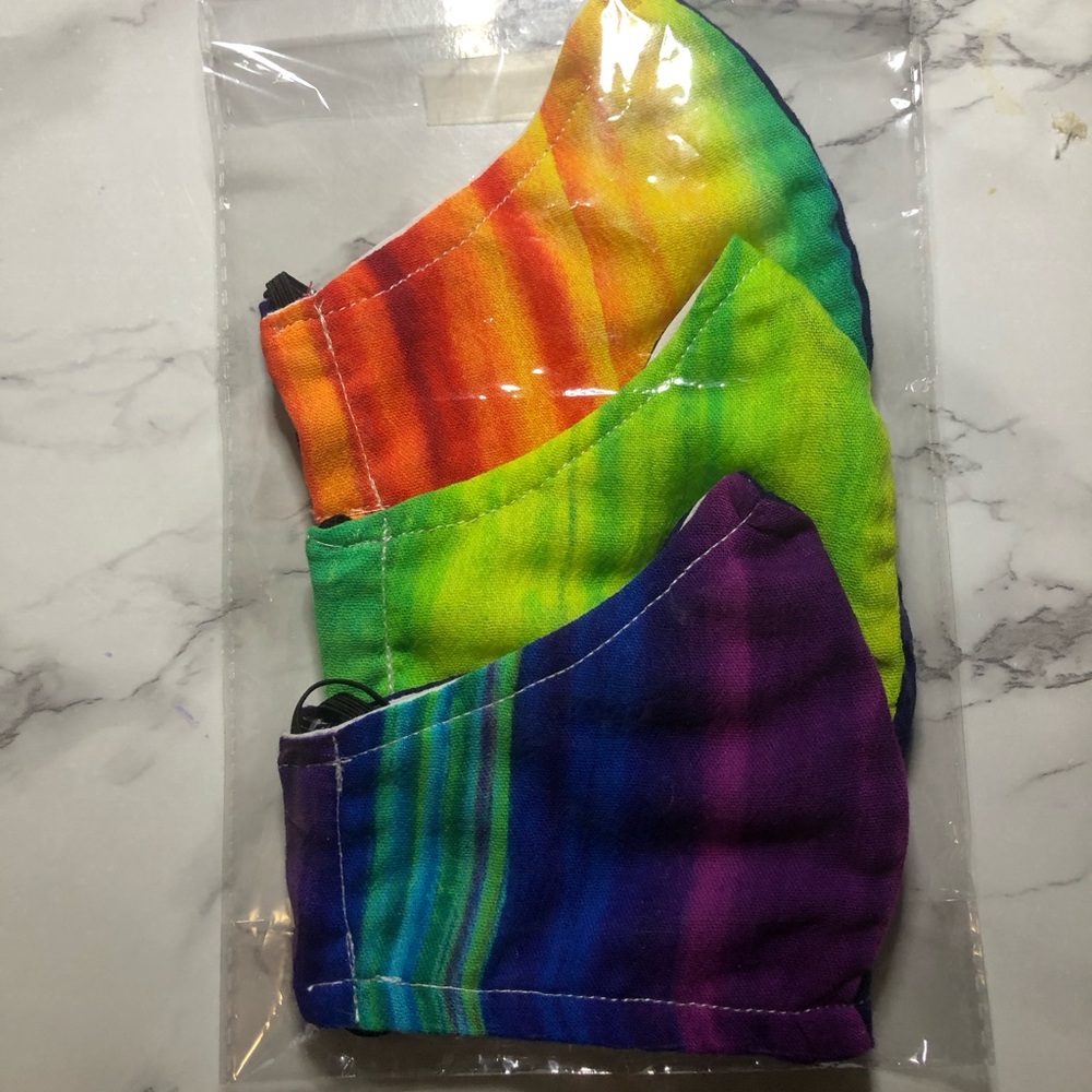 BUNDLE- 3 Rainbow Face masks 🌈 - Picture 1 of 1